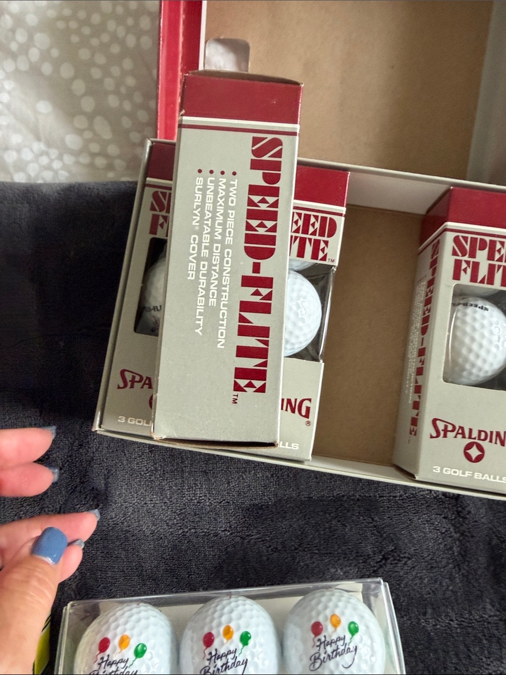Vintage Spalding and Federals White and yellow Golf Ball Lot w/ birthday set - Picture 9 of 16